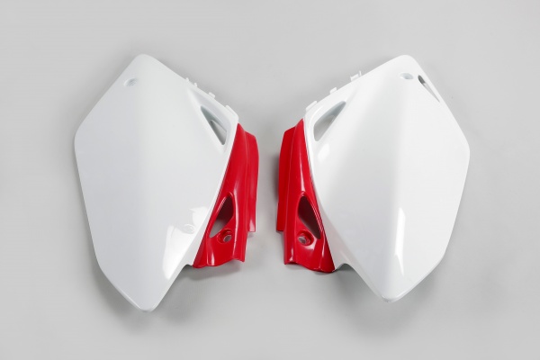 Side Panels white-red for Honda CRF 450 R (2005-06) - CRE 450 F (2005-06)